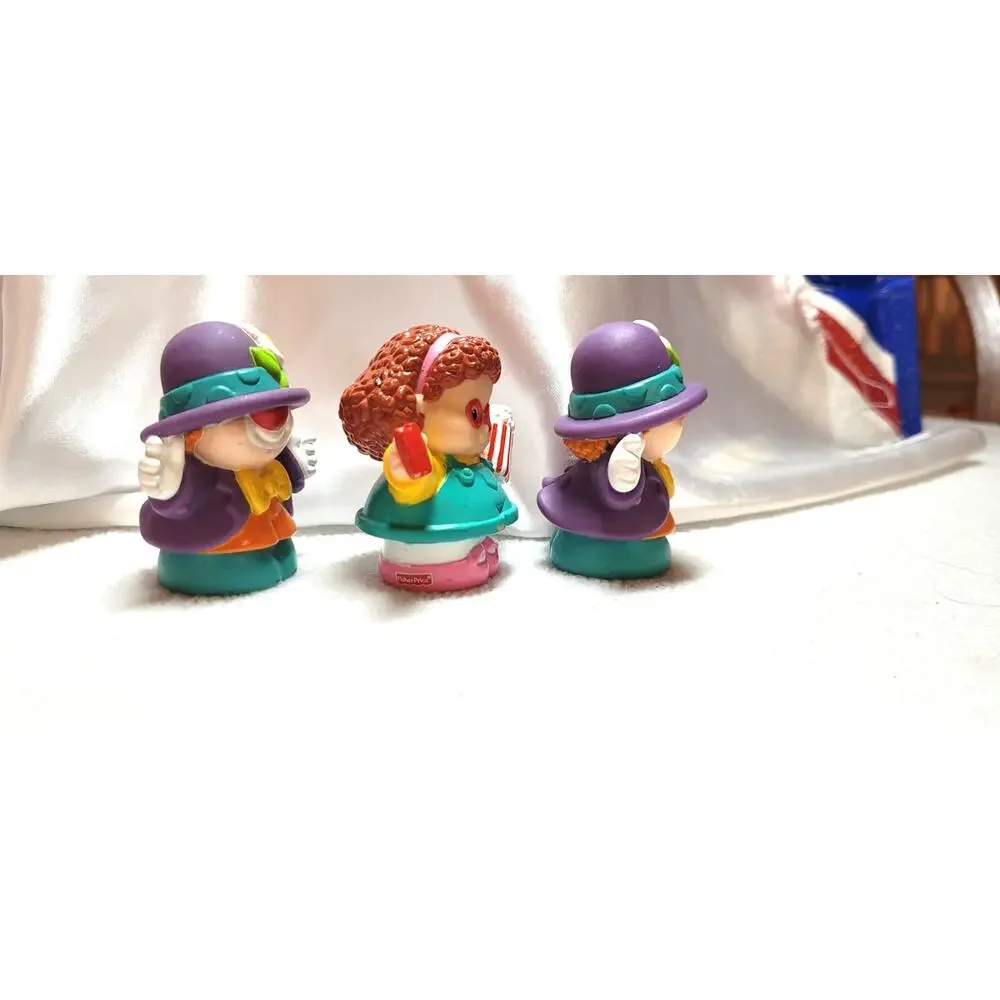 3 Pc Lot Fisher Price Little People Maggie Circus Friends Clown Replacement